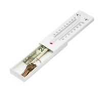 Key Hider - Boîte de rangement pour thermomètre - Compartiment secret mural résistant aux intempéries - Cachette de thermomètre camouflé - Boîte de verrouillage sécurisée pour clés, My, et objets de