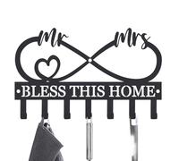 Key Holder Wall Mount | Hollow Design Hanger | Modern Key Rack | for Keychain, Coat, Towel, Hat, Purse Bathroom Door Home Apartment Entryway Kitchen Office Bedroom