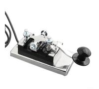 Key HY-K4 Clé télégraphique CW en acier inoxydable pour ondes courtes, outil de communication de code DIY avec levier amovible, traité thermiquement dur