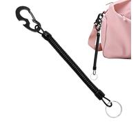 Key Lanyard - Cordon pour e Voiture - Porte-clés enroulé en - Sangle rétractable - Support de sécurité Anti-Perte Extensible - Aventure en Plein air - Pêche - Équipement de randonnée