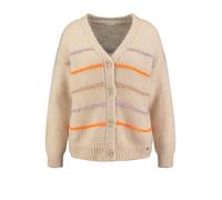 Key Largo Cardigan 'Candy' beige / moka / violet / orange, Taille L