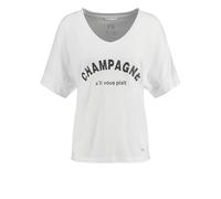 KEY LARGO Champagne col en V T-Shirt, Blanc (1000), S Femmes