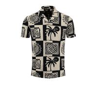 Key Largo Chemise beige / noir, Taille L