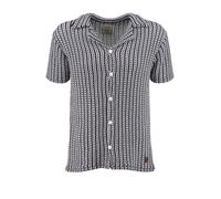 Key Largo Chemise 'Bornholm' bleu foncé / blanc, Taille M