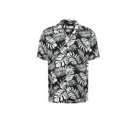 Key Largo Chemise 'Havanna' noir / blanc, Taille M
