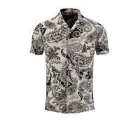 Key Largo Chemise 'Keys' beige / noir, Taille L