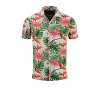 Key Largo Chemise 'KLKEYS' vert / rosé / blanc, Taille S