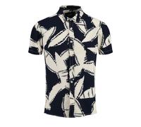 Key Largo Chemise 'MSH SPARX' écru / bleu marine, Taille L