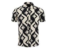 Key Largo Chemise 'MSH TRACK' beige / noir, Taille XL