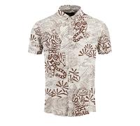 Key Largo Chemise 'RESORT' beige / marron / blanc, Taille S