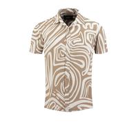 Key Largo Chemise 'Sunglasses' écru / brocart, Taille L