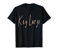 Key Largo Florida Design Vintage élégant T-Shirt Graphique avec Valeur, Homme, Noir, S