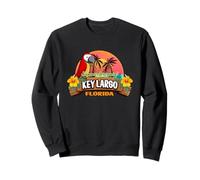 Key Largo Florida Summer Dreamin' Perroquet Toucan Palmiers Sweatshirt