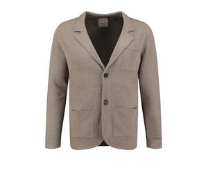 Key Largo Kljan Jacket Cardigan, Noix de cajou grillée (1017), S Homme