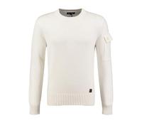 Key Largo Klsoho Round Pull-Over, Blanc cassé (1001), S Homme