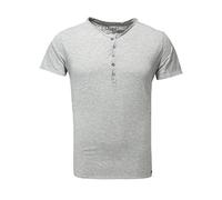 KEY LARGO Lemonade Button T-Shirt, Silver Mel. (1108), M Homme