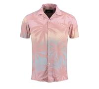KEY LARGO Motif côte 1/2 Chemise, Rouge, M Hommes