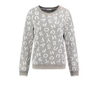 Key Largo Pull-over 'Blister' gris / blanc cassé, Taille L