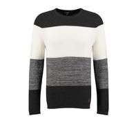 Key Largo Pull-over 'Jogi' anthracite / gris chiné / blanc, Taille M