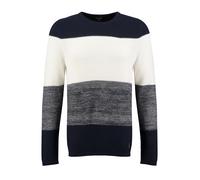 Key Largo Pull-over 'Jogi' bleu marine / bleu chiné / blanc, Taille S