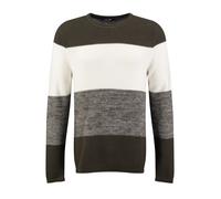 Key Largo Pull-over 'Jogi' vert / vert chiné / blanc, Taille M