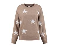Key Largo Pull-over 'Twinkle' marron / blanc, Taille L