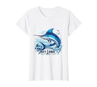 Key Largo, Sailfish, Marlin, Espadon, Florida Keys T-Shirt Graphique avec Valeur, Femme, Blanc, M