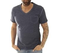 KEY LARGO Soda New V-Neck T-Shirt, Bleu foncé (1201), S Homme