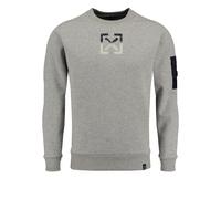 Key Largo Sweat-shirt ' ELECTION' gris / noir / argent, Taille XL
