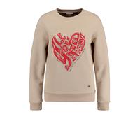Key Largo Sweat-shirt 'NEED' beige / rouge, Taille L