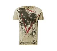 KEY LARGO Hype Round T-Shirt, Vert Mil, L Homme