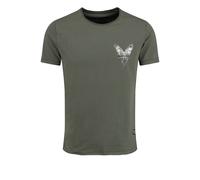 Key Largo T-Shirt 'MT ETERNITY' gris / kaki / blanc, Taille XXXL