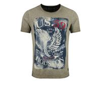 Key Largo T-Shirt 'MT HOUSTON' bleu marine / vert / olive / rouge, Taille S