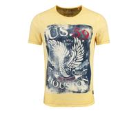 Key Largo T-Shirt 'MT HOUSTON' jaune / mélange de couleurs, Taille XXXL
