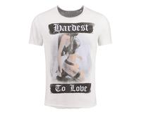 Key Largo T-Shirt 'MT LEVEL' beige / bleu / noir / blanc, Taille M