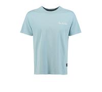 Key Largo T-Shirt 'VIVE LA VIDA' bleu / blanc, Taille L