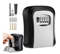 Key Lock Box Secure - Armoire à clés pour professionnels de l'eau - Boutons muraux en plein air - 4 chiffres - Combinaison avec accès à code - Étanche - Hider Realtor - Pour