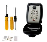Key Lock Box Wall Mount Weatherproof Security Key with Secret Code Combination,No Key Needed,Outdoor Home Key Organizer