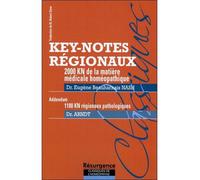 Key-notes régionaux - 2000 KN de la matière médicale homéopathique - Eugène Beauharnais Nash - Marco Pietteur - broché - Etude