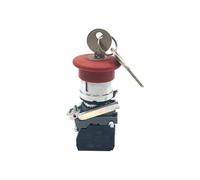 Key reset Key emergency stop button Button XB4-BS142 Mushroom head key switch