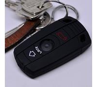 Key Soft Case Cover Capot de Protection clé de Voiture BMW E90 E91 E87 E60 E81 E82 E87 Z4 5er 6er 08 E71 E72 E89 Z4 clé Intelligente Automatique/Bouton Couleur: Noir