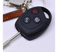 Key Soft Case Cover Capot de Protection clé de Voiture Ford Transit Mondeo Mise au Point Fusion Party Galaxy II VI S-Max/Télécommande Couleur: Noir