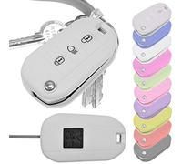 Key Soft Case Cover étui de Protection clé de Voiture pour Peugeot 208 308 5008 2008 Citroen C3 C4 Expert Spacetourer Pliage/Couleur Légende: Blanc