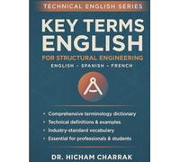 Key Terms ENGLISH for Structural Engineering (English - Spanish - French)