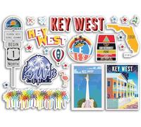 Key West 79152 Lot d'autocollants en vinyle pour bagage ou ordinateur portable Format A5