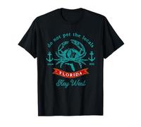 Key West FL Souvenir Amusant en Forme de Crabe avec Inscription « Do Not Pet The Locals » T-Shirt