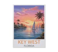 Key West Florida，Puzzle 1000 Pieces of Paper Puzzles Suitable for Adults Children Families Stress Relief Puzzle Games（50x70cm）-DN94