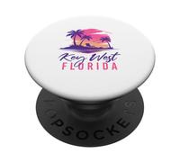 Key West Florida - Rétro Vacances de Plage Vacances d'été PopSockets PopGrip Adhésif