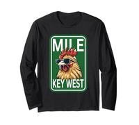 Key West Florida Rooster Chicken Mile Zero Marker Family Manche Longue