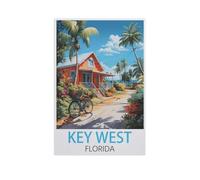 Key West Floride，Puzzles Personnalisés, 1000 Pièces Puzzle en Papier, pour Enfants Adultes Famille Jeu Difficulté Défi Puzzles（38x26cm）-FO97